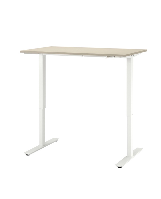 Ikea Trolten Sit-Stand Dual-Purpose Office Computer Desk with Hand-Crank Adjustment, Nordic Style Simple Writing Desk Workbench Ikea Trolten Sit-Stand Dual-Purpose Office Computer Desk with Hand-Crank Adjustment, Nordic Style Simple Writing Desk Workbench