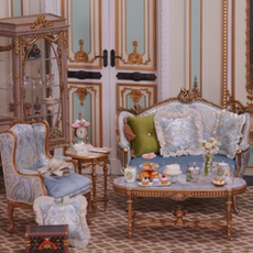 bjd场景道具娃屋 微观臻慕 巴洛克系列家具成品微缩娃屋家具