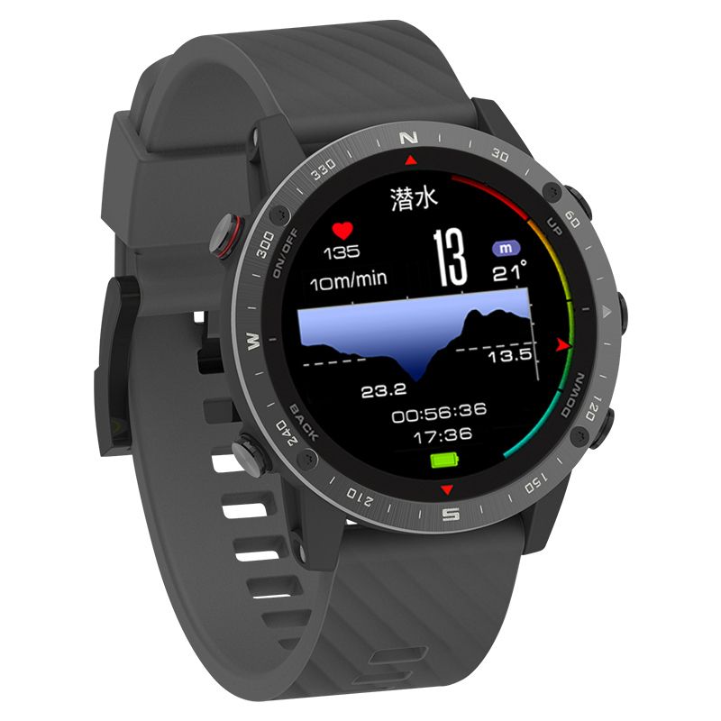 Songlu ダイビング Beidou GPS スポーツウォッチ コンパス 水泳 ランニング 強化防水 サイクリング 釣り 登山用ウォッチ