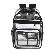 Harajuku pvc transparent backpack backpack shoulder bag exam transparent schoolbag waterproof beach bag swimming bag womens bag mens bag