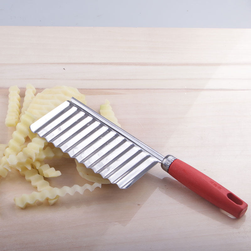 Potato Wave Knife Cut French Fries Kitchen Knife Cook With Cut Flower Ger Wolf Tooth Cut Strips Knife Potato Slicer Pattern Potatoes
