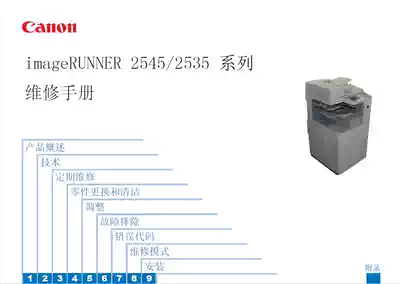 Manual Canon iR 2545i 2535i photocopier repair