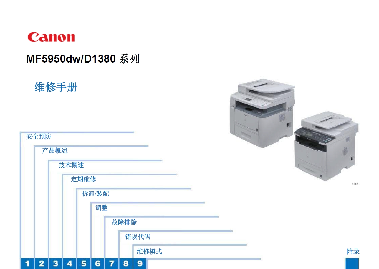 Manual Canon D1380 MF5950dw All Repair