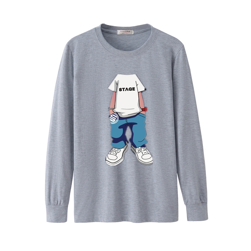 Đặc biệt mỗi ngày mùa thu phải mua áo thun in hoa cỡ lớn cho nam rộng tay 6X cotton thể thao áo tay lỡ nam