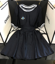  Idol new store Los Angeles rich girl little sister Senior sports round neck half sleeve skirt split swimsuit female