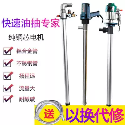 Portable electric liquid pump oil pump barrel pump diesel hydraulic oil dispenser chemical high temperature explosion-proof oil pump