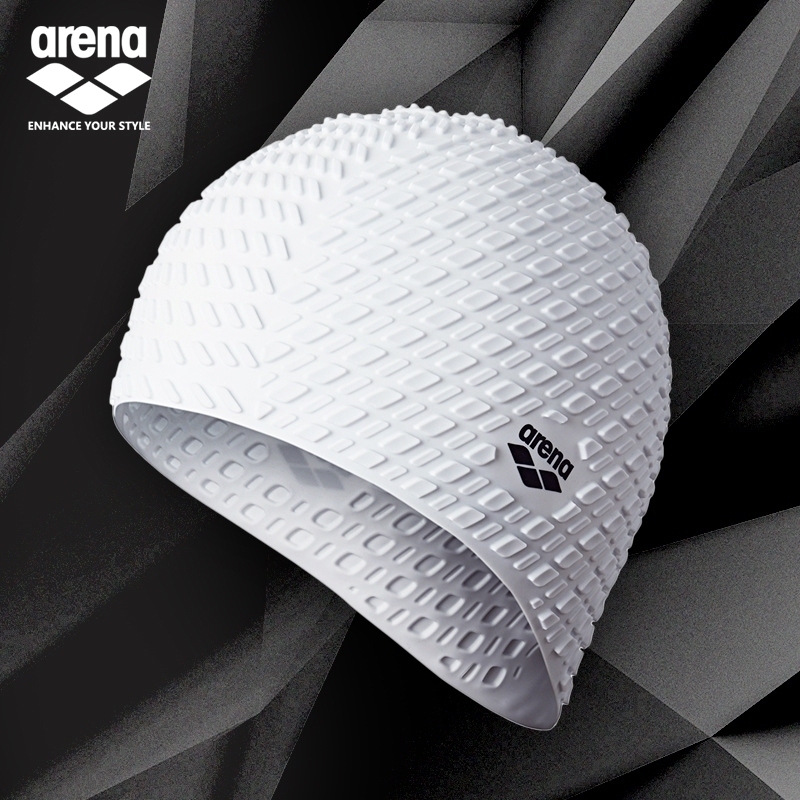 Arena Arena swim cap silicone large size non-slip unisex swim cap anti-chlorine durable long hair high elastic