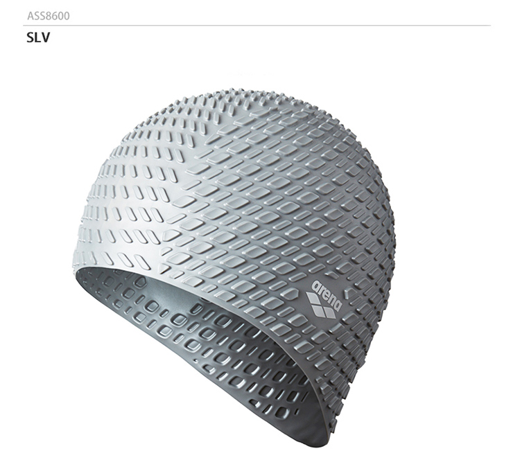 Mũ bơi Arena Arina silicon cỡ lớn chống trượt unisex mũ bơi chống clo bền bỉ cho tóc dài quần áo bơi trẻ em