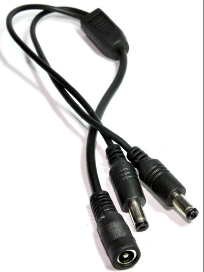 Monitoring DC transfer line one point two one female to two male conversion line 5 5X2 1 DC line 35CM long all copper