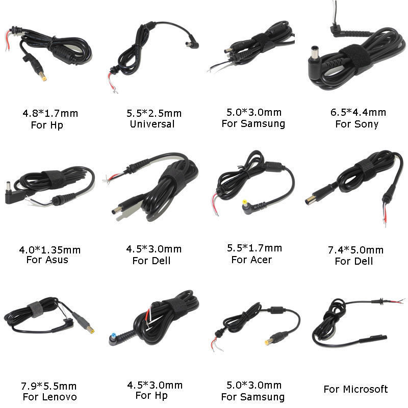 DC plug is suitable for Lenovo HP power cord repair line Samsung ASUS laptop power charging line