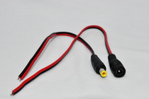 30CM red and black line DC single head or female head parallel line male head female head black red DC male bus spot