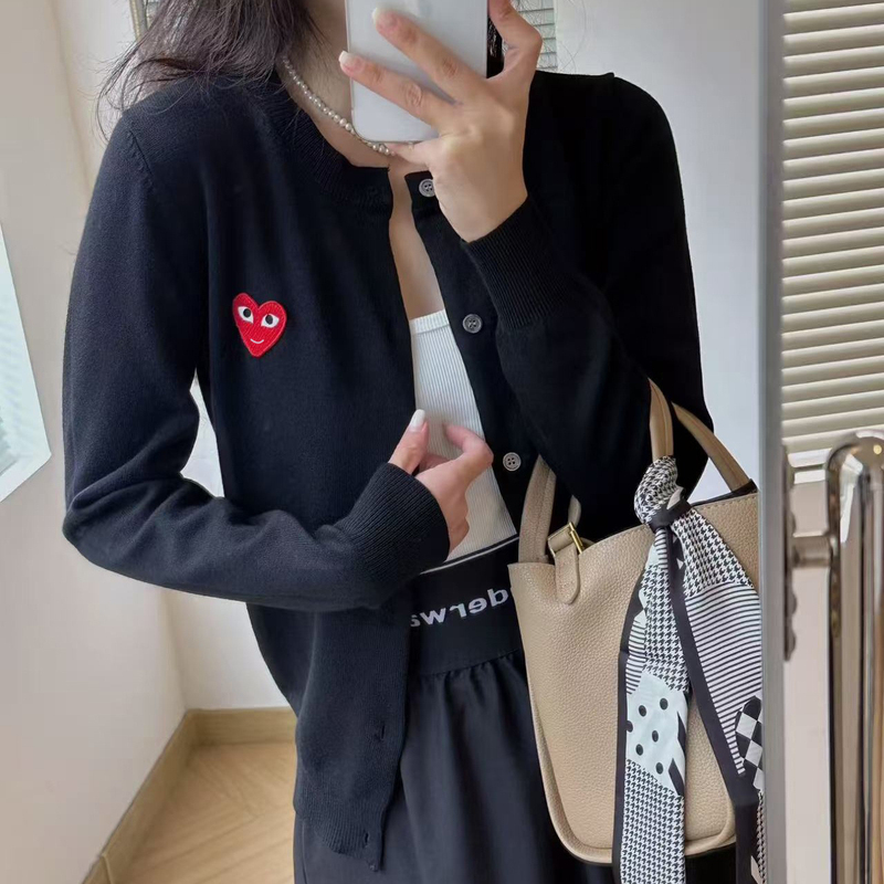 Coat, Knitwear, Cardigan, Spring and Autumn New Style, Japanese Style Smiley Face Sweater, Women's Trendy Brand, Elegant Top, Women's Fashion, Korean Style