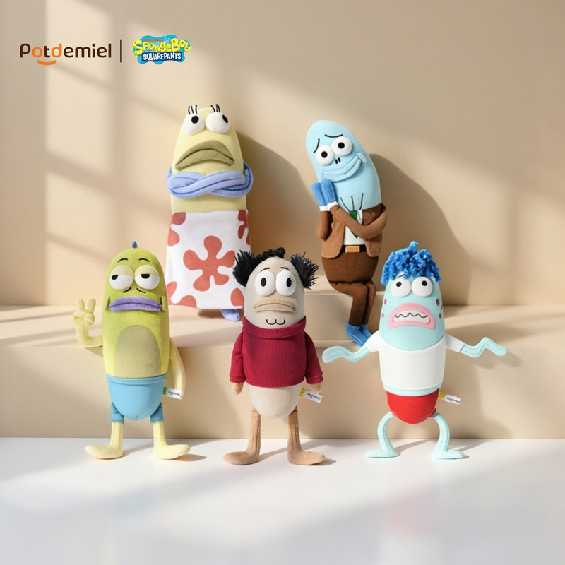 Spongebob Squarepants, Bikini Bottom Residents, Dolls, Brutal Gesture-Making Figures, Passerby Fish Pendants, Ugly Fish Figurines