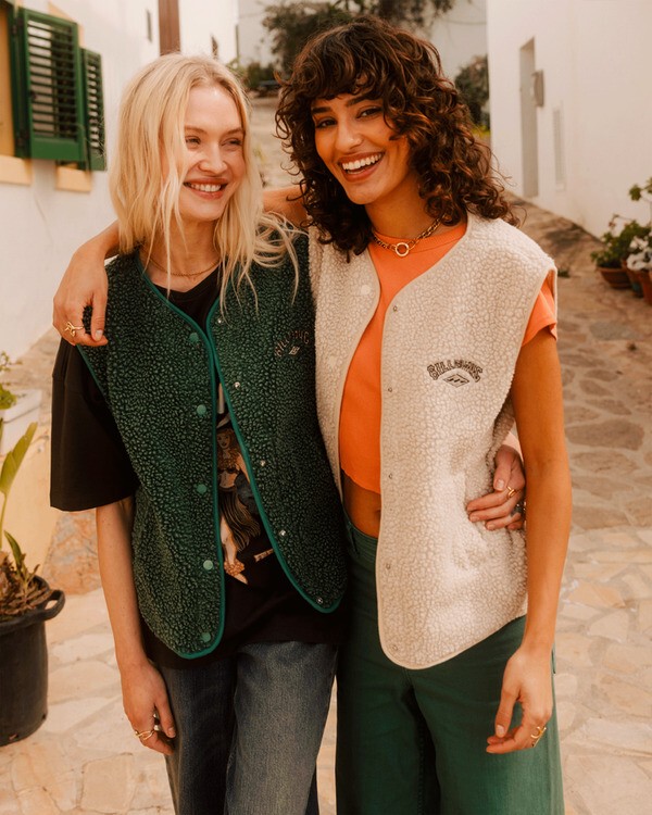 Australian Trendy Brand Billab*Ng Imitation Lamb Wool Warm Vest Autumn and Winter Vest Fleece Vest