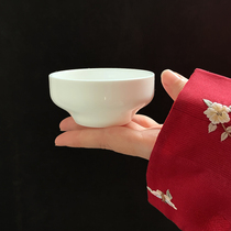 2 sets (tea cup-song) bone porcelain Yingrun kiln Millennium porcelain white flourishing age Tea Jing peak tool