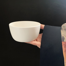 4 Clothes (Qin Han-Semi-High Bowl) Bone China 4 25 Inch Pure Color Chinese Style Pint Bowl Childrens Shallow Rice Bowl