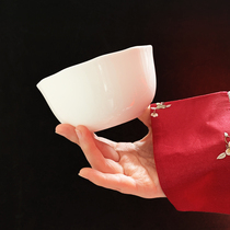 Hua worms with chapters 2 sets (Chu Ci) 4 5-6 inch colorful lead-free bone china lace deep plate Rice Bowl Noodle Bowl