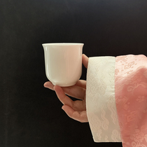 (4 pieces) bone china pure white Chinese style Cup Tea Bowl Cup Cup Coffee Cup afternoon tea