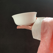 (2 pack) 5-6 inch noodle bowl rice bowl pure white color and lead-free bone china easy to clean