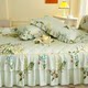 Thickened Pure Cotton Quilted Bed Skirt Style Bed Cover Dust Cover Single Piece Winter All-Cotton Non-Slip Fitted Sheet 1. 51.8m