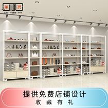 Shoe bag display cabinet floor-to-ceiling shoe rack bag shop high cabinet iron multi-layer shoe store creative combination matching