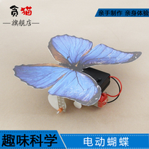 Electric butterfly technology small production small invention science experiment toy insect model children handmade material package