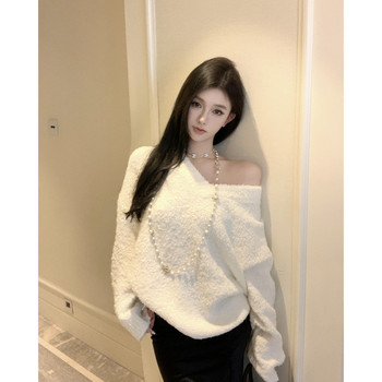 2025 new long sleeve lazy sweater