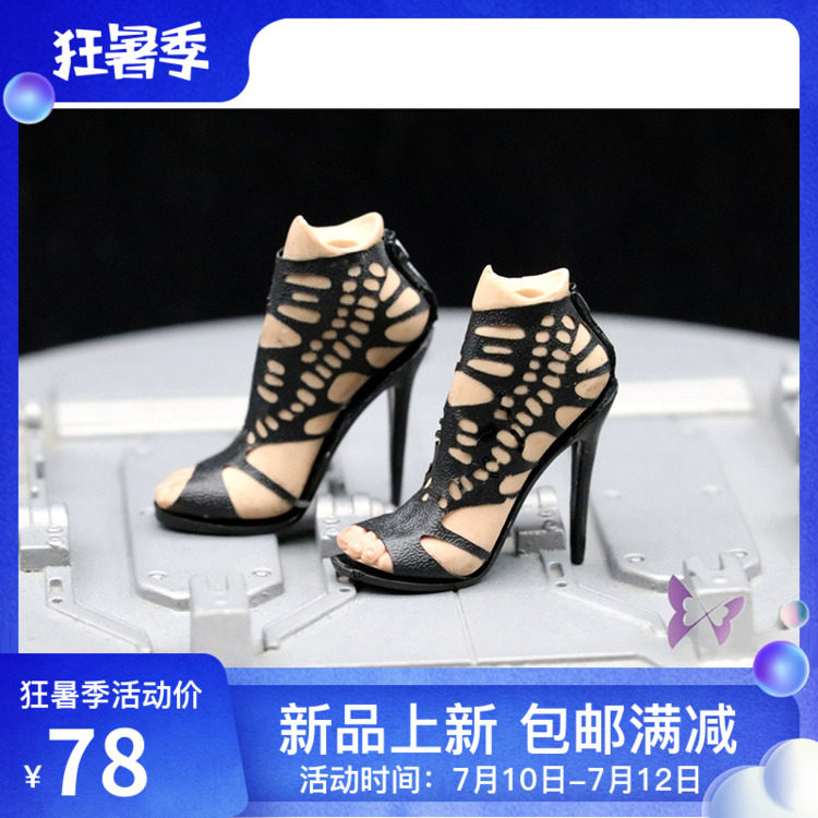 1 6 female soldier high heels with feet Iron Man girlfriend little pepper the same spot is suitable for HT PH JO plain body