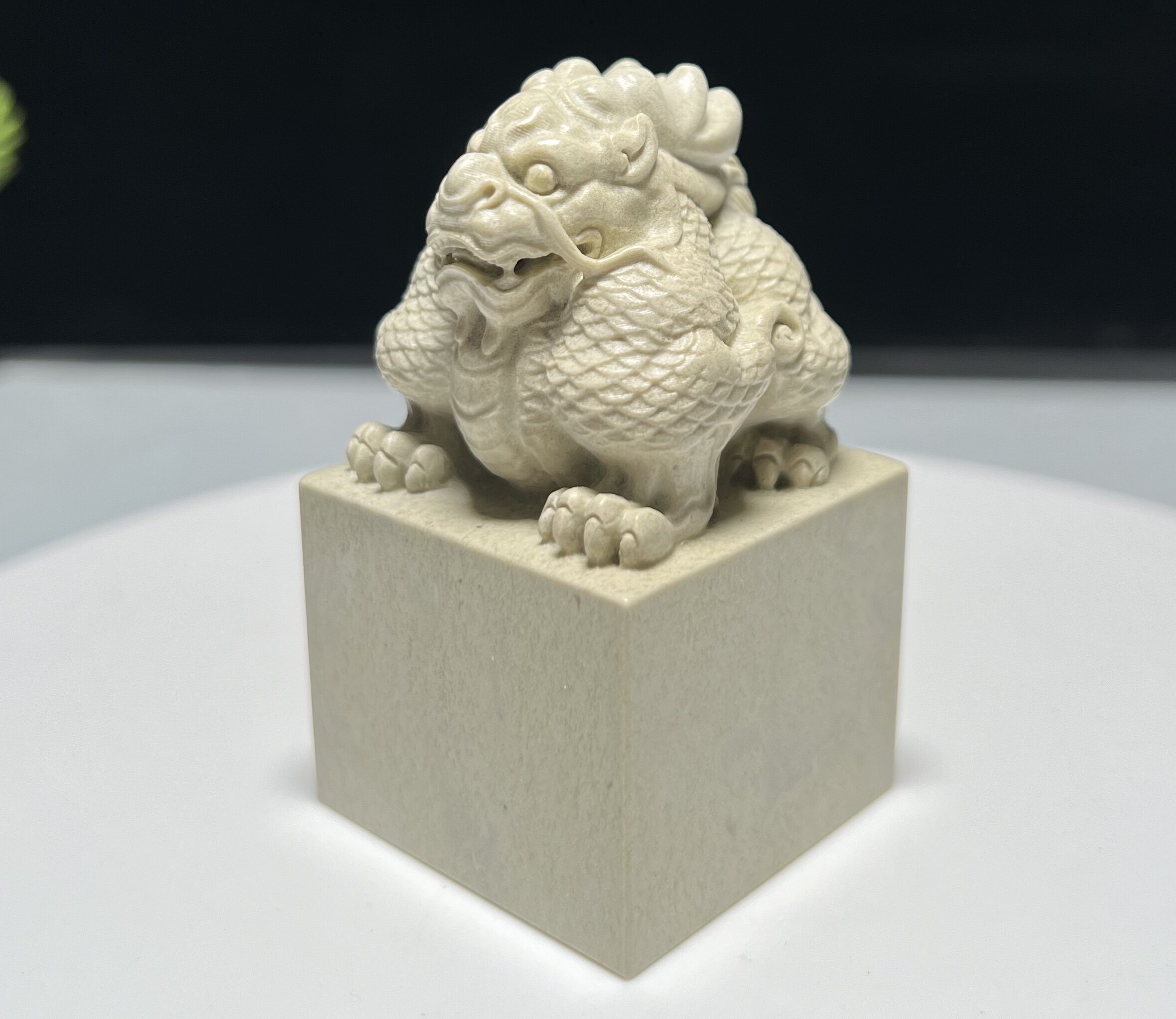 青田石麒麟印章瑞兽钮玉玺赠友礼品章金石篆刻印石章料姓名章定制-淘宝网