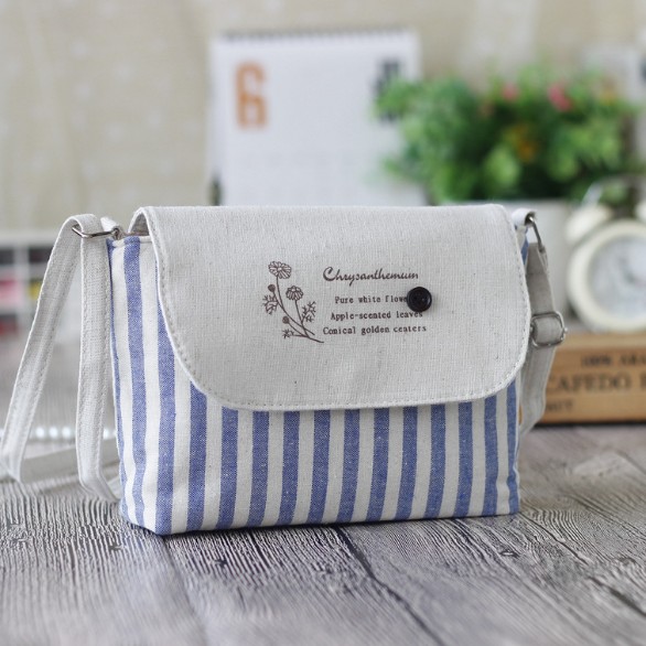 2022 spring and summer new women's bag Korean version small fresh fabric bag diagonal cross small cloth bag mini one-shoulder messenger bag