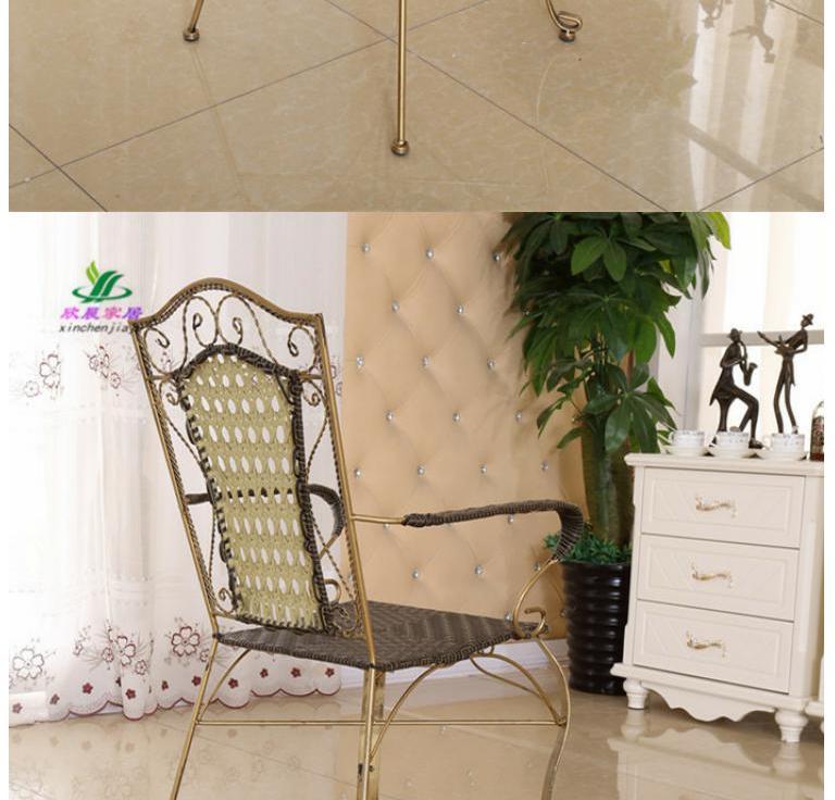 Bàn ghế ngoài trời Bàn ghế sắt rèn châu Âu ban công ba mảnh giải trí bàn cà phê kết hợp sân trong bộ đồ nội thất phòng ngủ ngoài trời ghế ban công