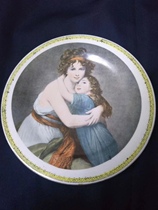 In the 1980s foreign famous pictures of porcelain plate JingdeTown export tray reward nostalgic folk ancient antique objects