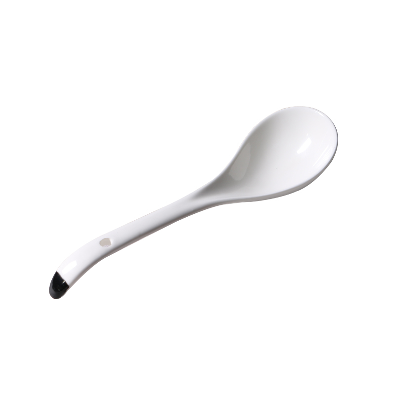 Buy Large tablespoon bone porcelain large spoon long handle spoon