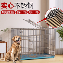 Acier inoxydable Cage Sub Square Tube Prévention de la rouille Moyenne Pet Petit Chien Grand Chien Pigeon Cage Cage Poulet Cage pliable