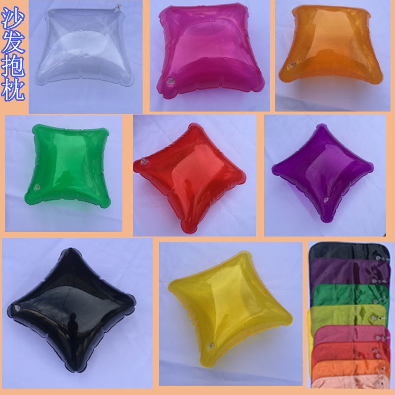 Inflatable Holding Pillow Decoration Pillow Water Pillow Water Bag Backrest Pillow Outdoor Inflatable Pillow Portable Transparent Series-Taobao