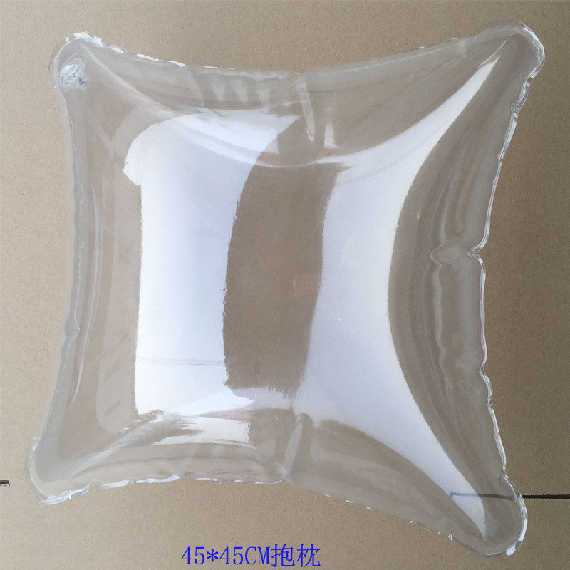 Transparent inflatable holding pillow inflatable filling water pillow dual purpose office home backrest pillow ice pillow ornament transparent bag-Taobao