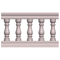 Colonne romaine Mold Balcony Garde Modèle de chemin de fer Bâtiment avec mur extérieur Voile Villa ciment Pilier en place Piliers Eurostyle