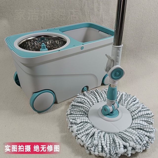 Jienos F6 Household Mop with Wheels, Hands-Free Washing, Rotating Mop, Detachable Floating Bucket, Hand-Pressed Dual-Drive Mop Bucket
