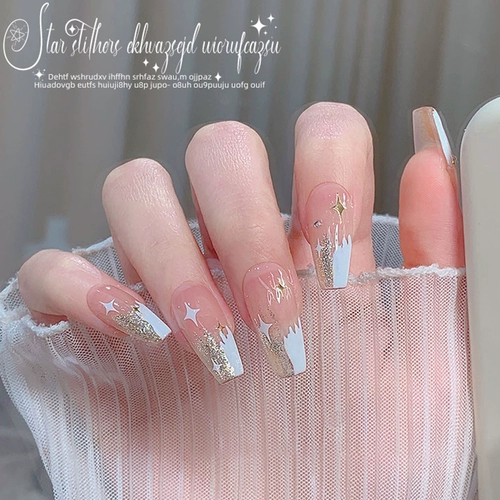 Клейкая наклейка для ногтей, наклейки для ногтей, накладные ногти, элитный декор, аксессуар, 3D, золото и серебро, 2024 года, новая коллекция