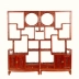 Bogu khung gỗ rắn Duobaoge Đồ nội thất cổ Trung Quốc cây du trưng bày trà trưng bày giới thiệu giá vách ngăn phòng khách - Kệ