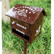 Heilongjiang community property stainless steel pet poop box cleaning box picking up poop box poop carton outdoor pet convenience