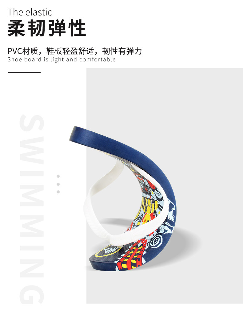 李宁 情侣休闲防滑人字拖 PVC材质不烧脚 图10