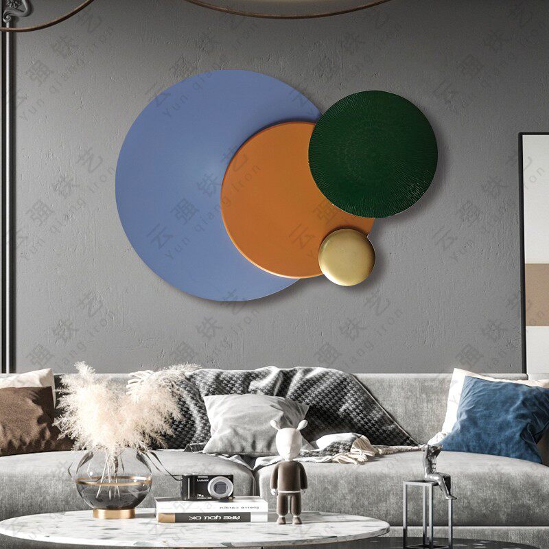 Nordic Wall Decoration Wall Trim Light Lavish Iron Art Pendant Sofa Bed Head Office Genguan Background Wall Solid Wall-mounted