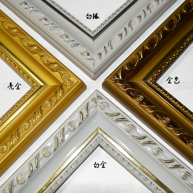 Solid wood line European style plaster line 3098-1 3 meters long 108 meters photo frame material Frame line wood line