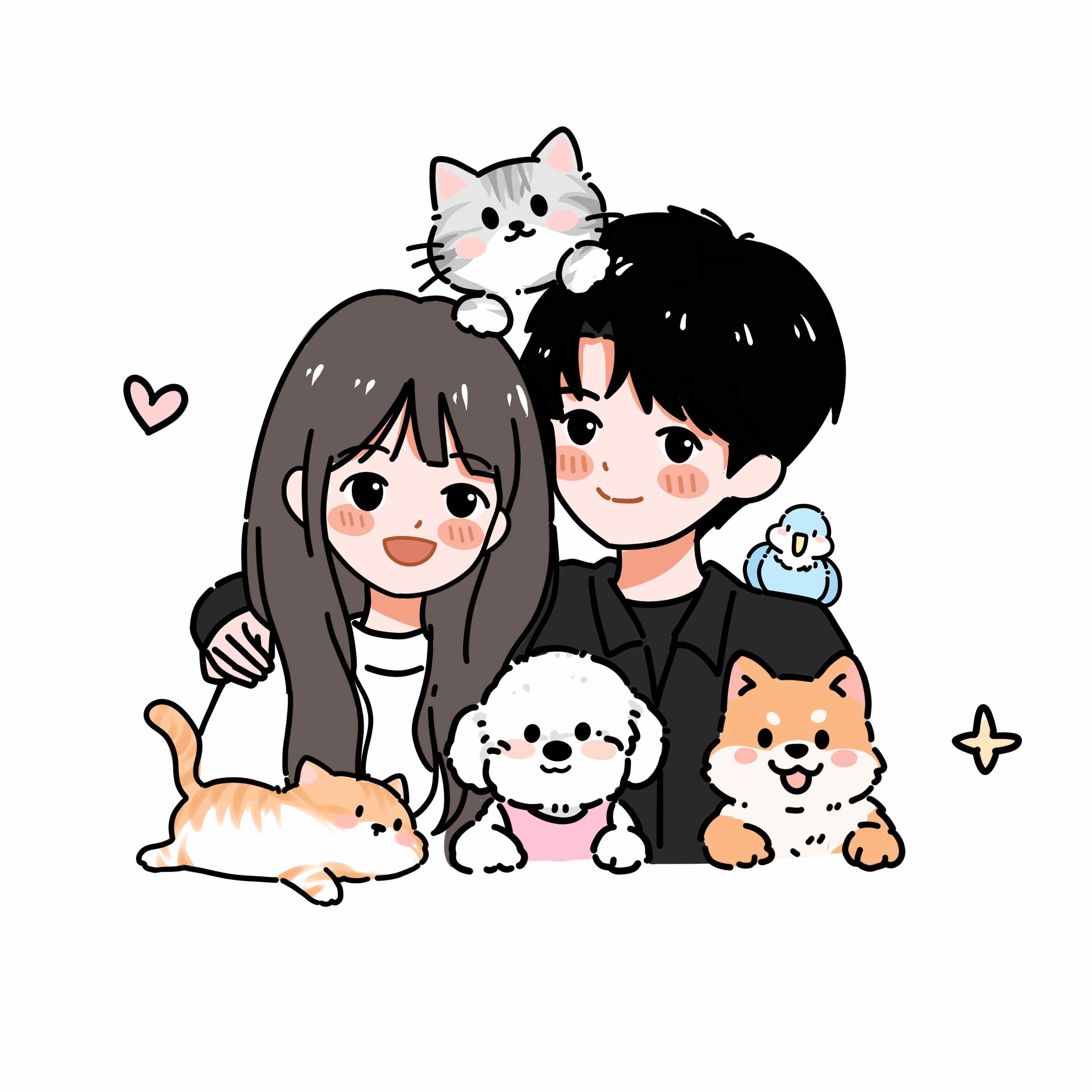 如何輕鬆畫出可愛的q版小人| TikTok, image size:3000x3000