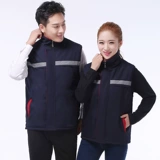 Зимний светоотражающий стеганый жилет для работы, увеличенная толщина, делается под заказ