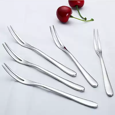 (4 pieces) thick stainless steel fruit fork cake fork convenient mooncake dessert fork 304 fruit fork