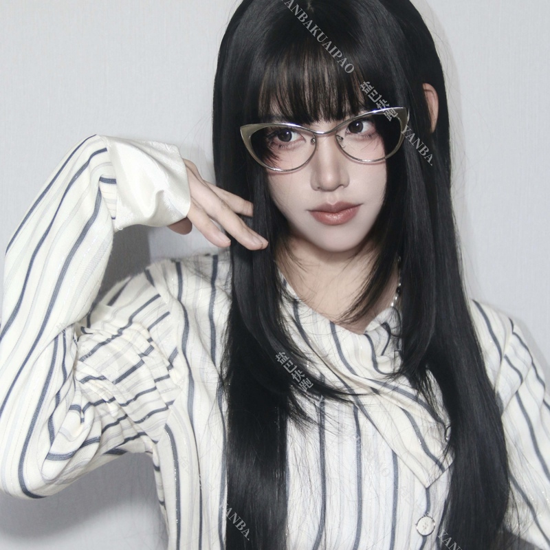 【Yishu】Yanba Kuai Cao Original Black Korean Style Natural Daily Look High Layered Long Straight Wig 【Yishu】Yanba Kuai Cao Original Black Korean Style Natural Daily Look High Layered Long Straight Wig