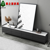 Nordic rock board coffee table TV cabinet combination Italian minimalist light luxury small apartment living room solid wood set modern simplicity