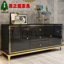 Simple post-modern dining hall side cabinet paint tea cabinet wine storage locker porch cabinet light luxury ins food side cabinet